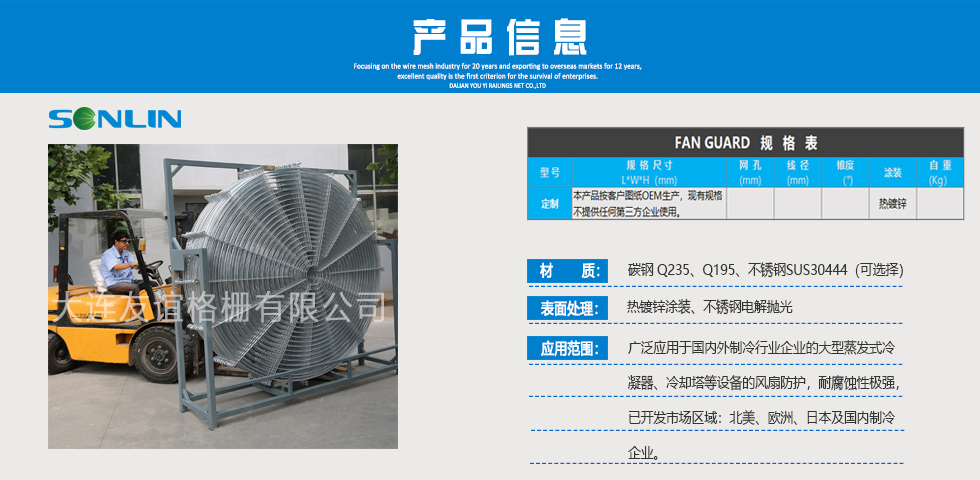 風機防護網  (OEM）